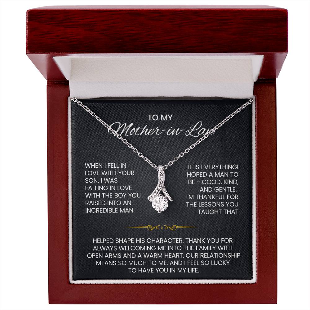 Mother in Law Petite Ribbon Necklace