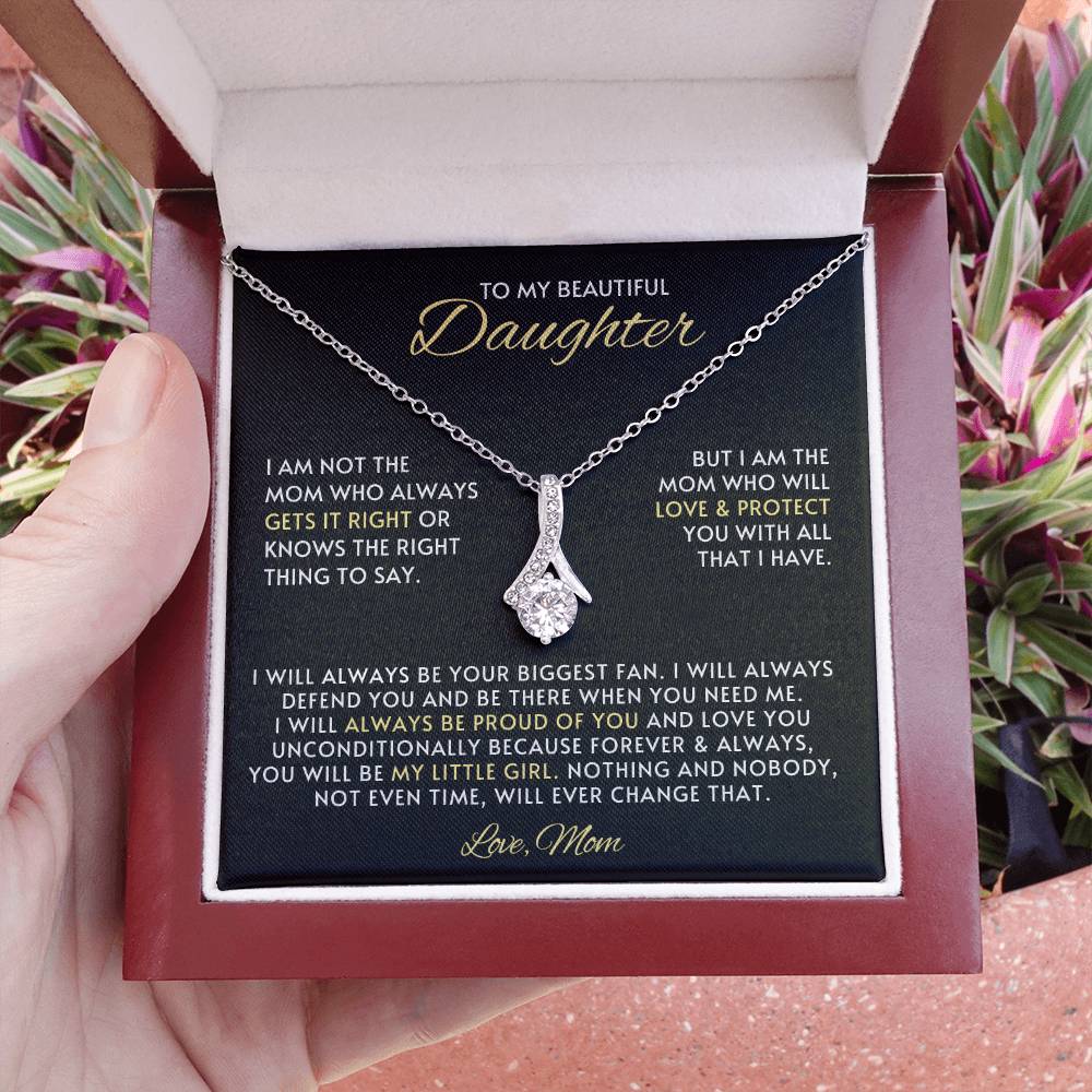 Daughter Alluring Beauty Necklace Gift from Mom