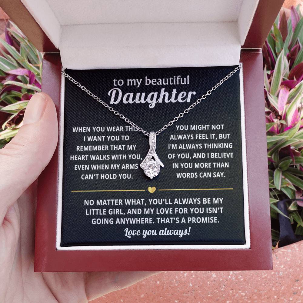 To My Daughter Alluring Beauty Necklace Gift
