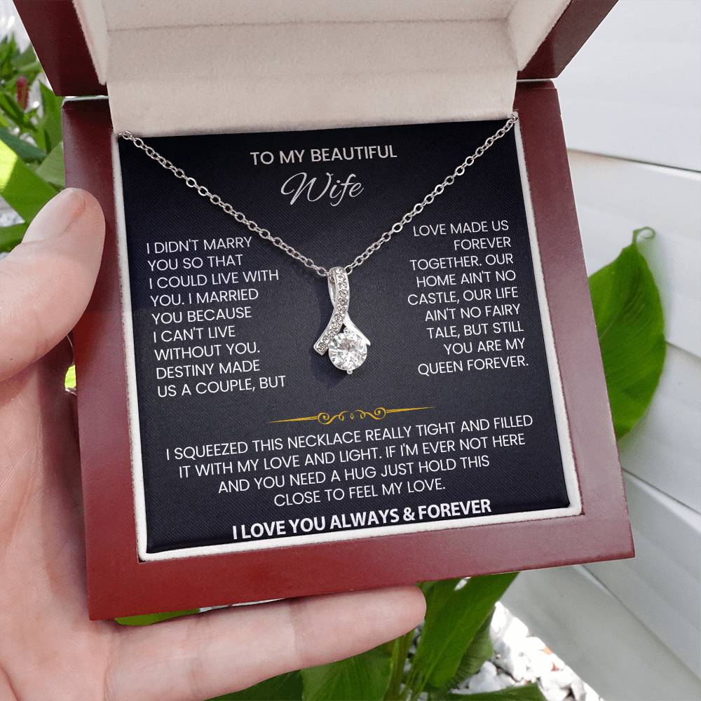 Wife Law Petite Ribbon Necklace