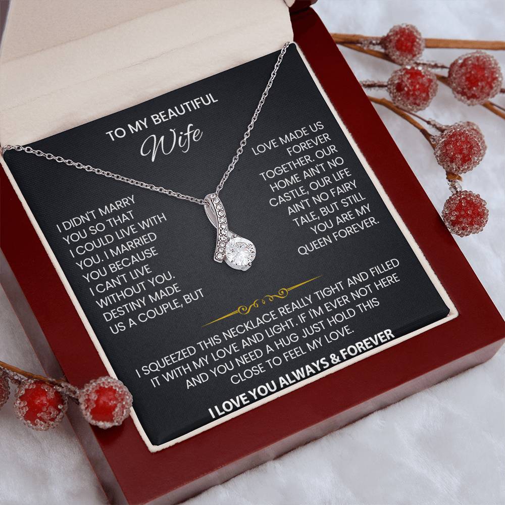 Wife Law Petite Ribbon Necklace