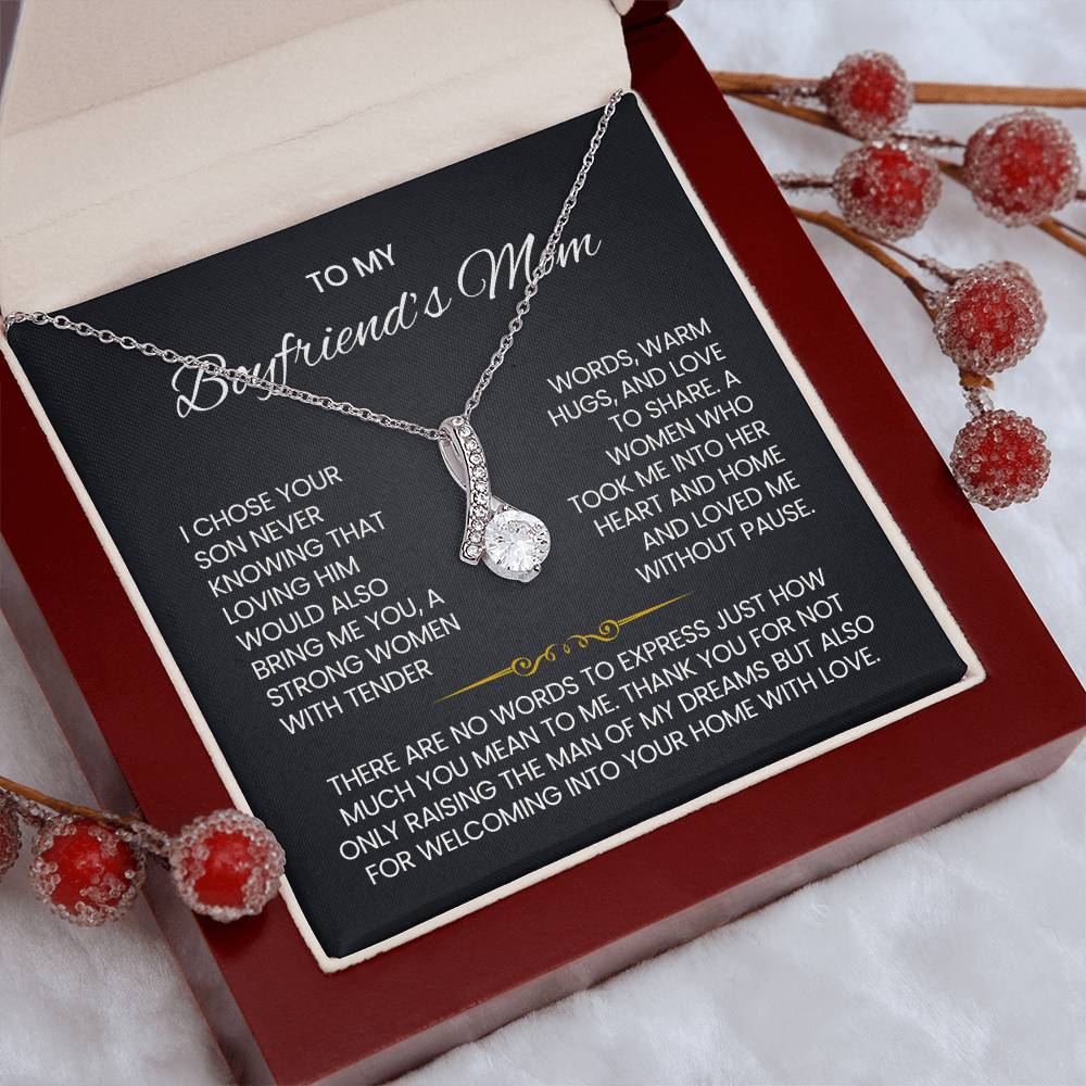 Boyfriend's Mom Petite Ribbon Necklace