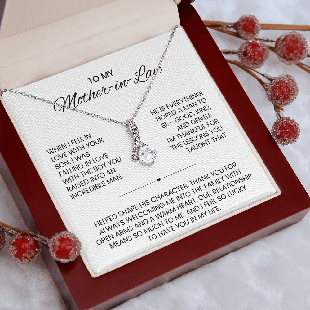 Mother in Law Petite Ribbon Necklace