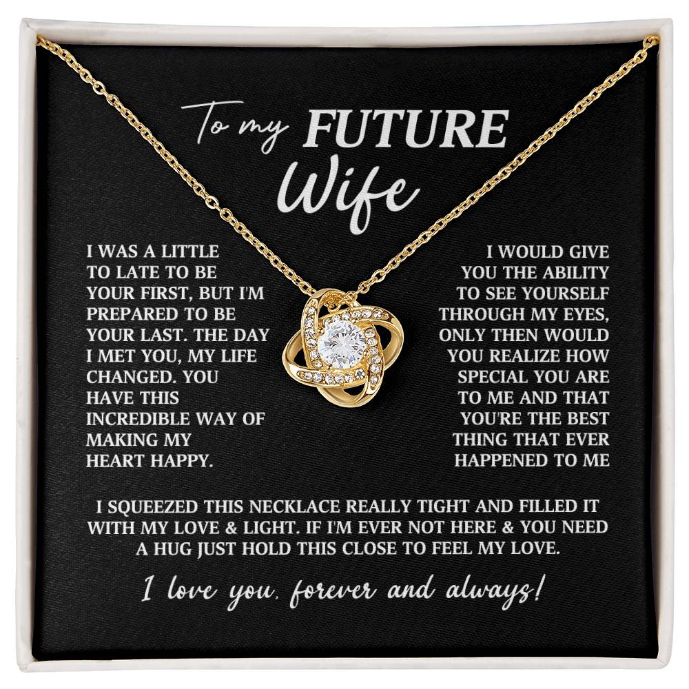 Future Wife Fiancee Love Knot Necklace