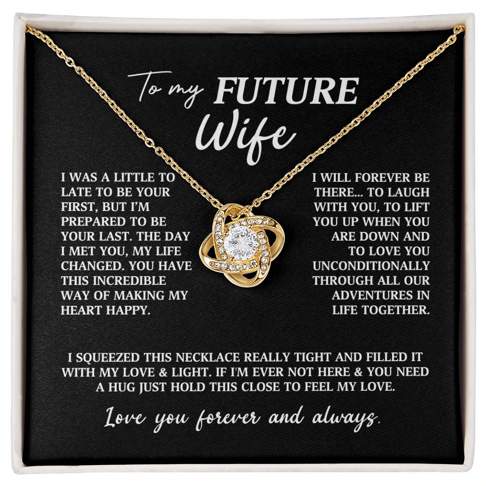 Future Wife Fiancee Love Knot Necklace