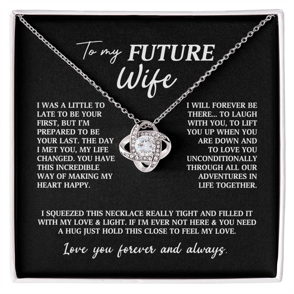 Future Wife Fiancee Love Knot Necklace