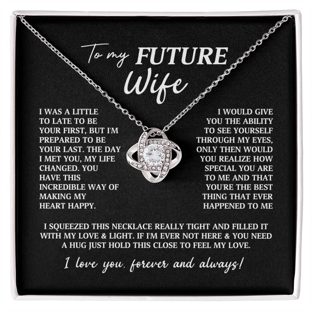 Future Wife Fiancee Love Knot Necklace
