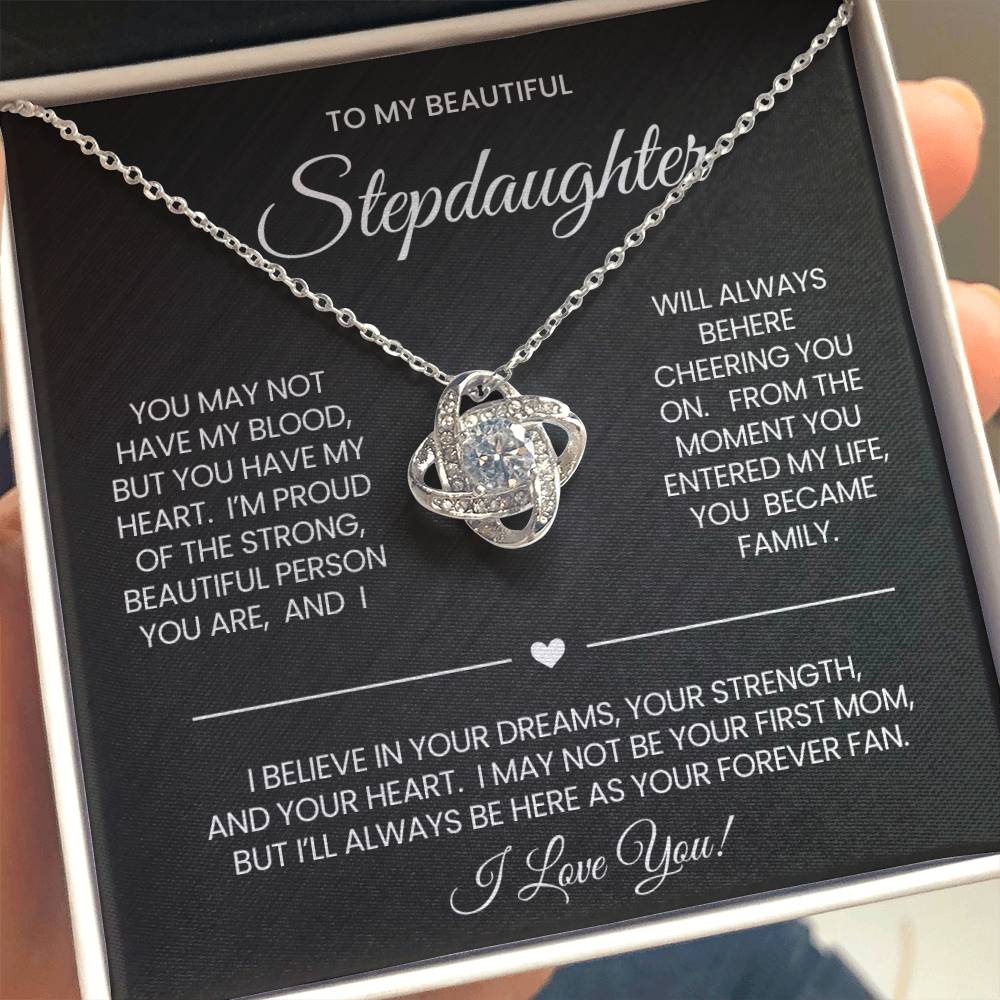 Stepdaughter Love Knot Necklace Gift