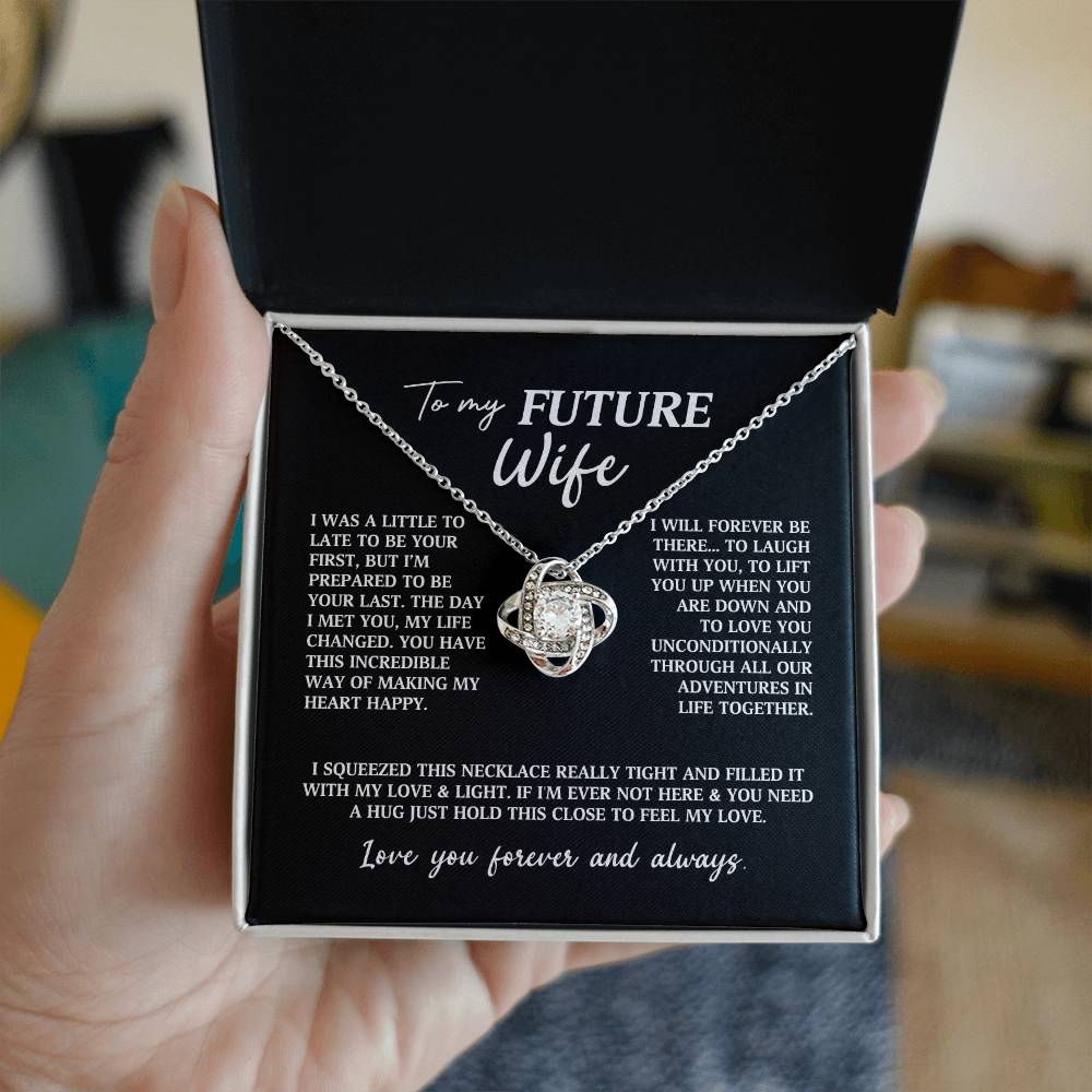 Future Wife Fiancee Love Knot Necklace