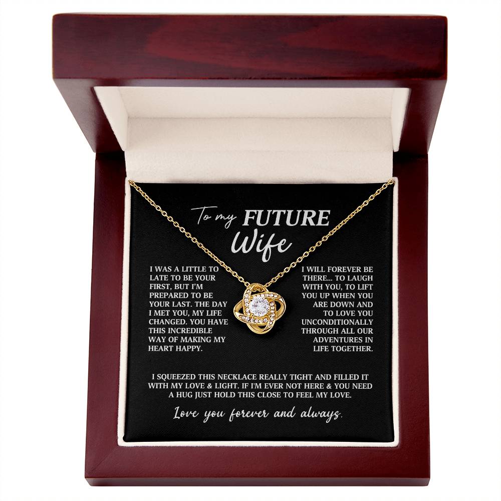 Future Wife Fiancee Love Knot Necklace
