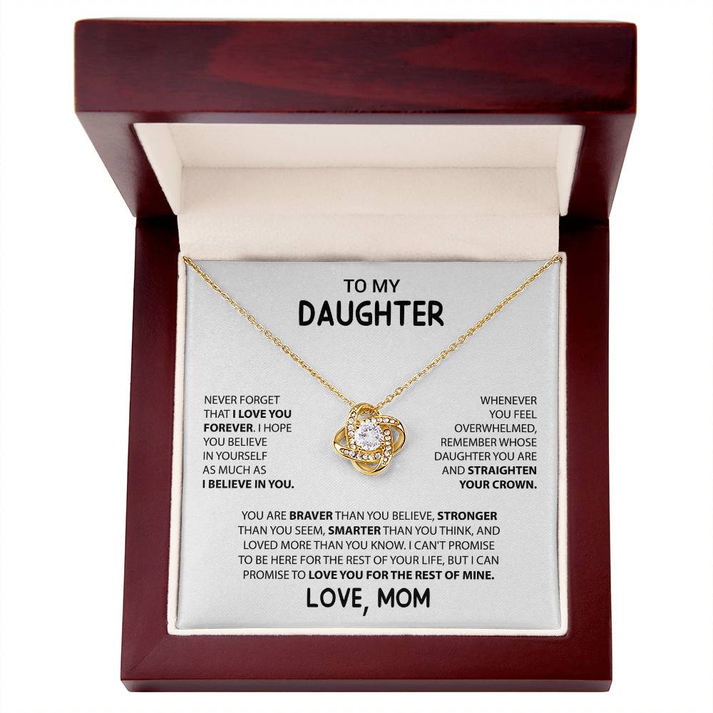 Daughter Love Knot Necklace