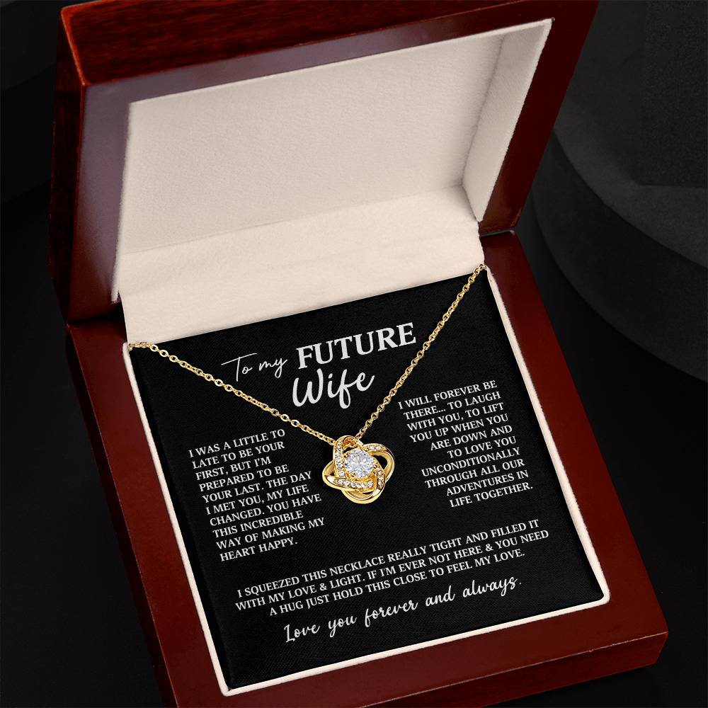 Future Wife Fiancee Love Knot Necklace
