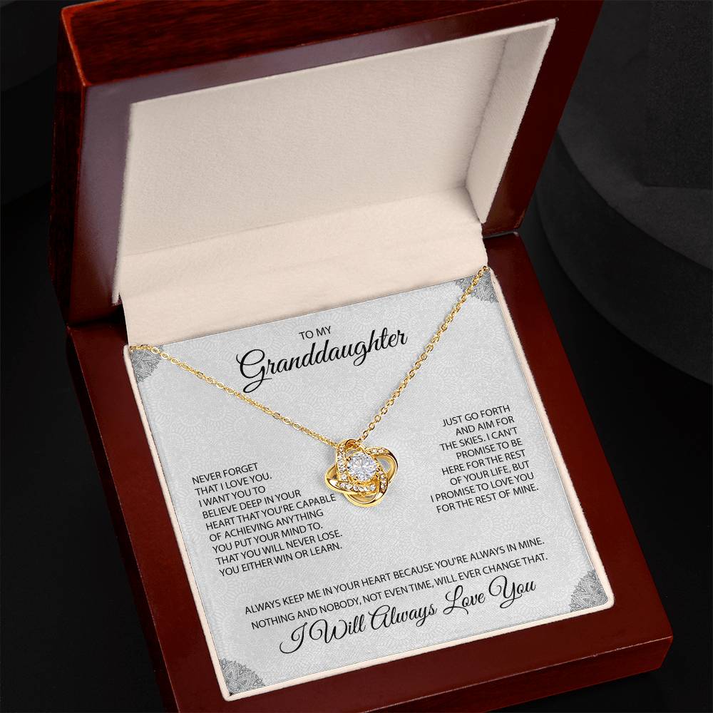 Granddaughter Love Knot Necklace