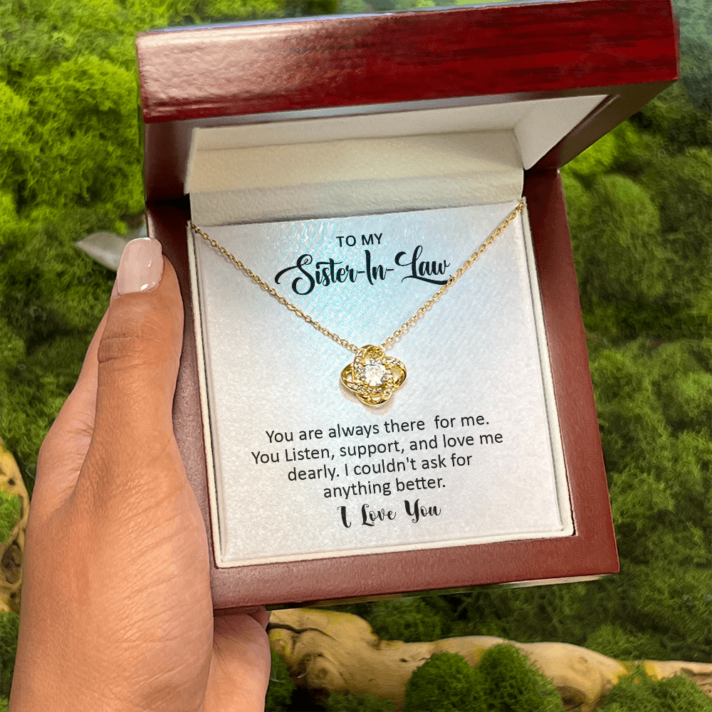 To My Sister in Law Knot Necklace