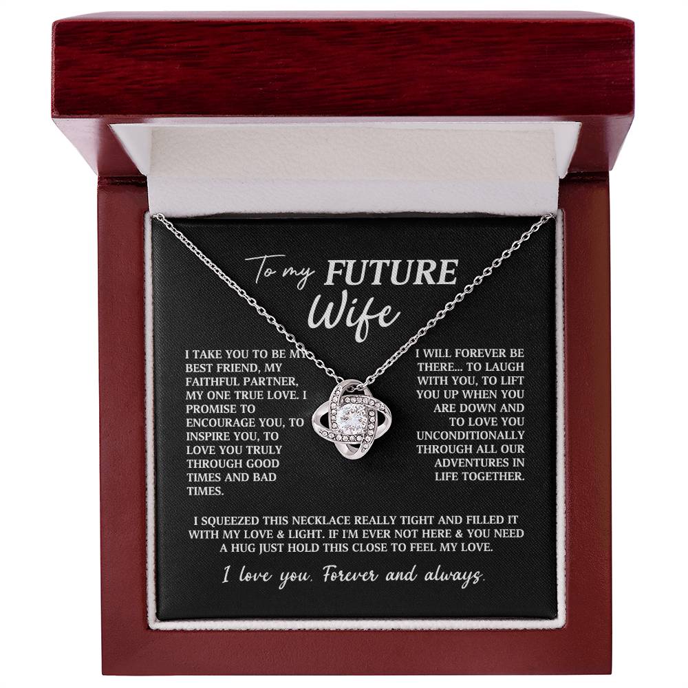 Future Wife Fiancee Love Knot Necklace