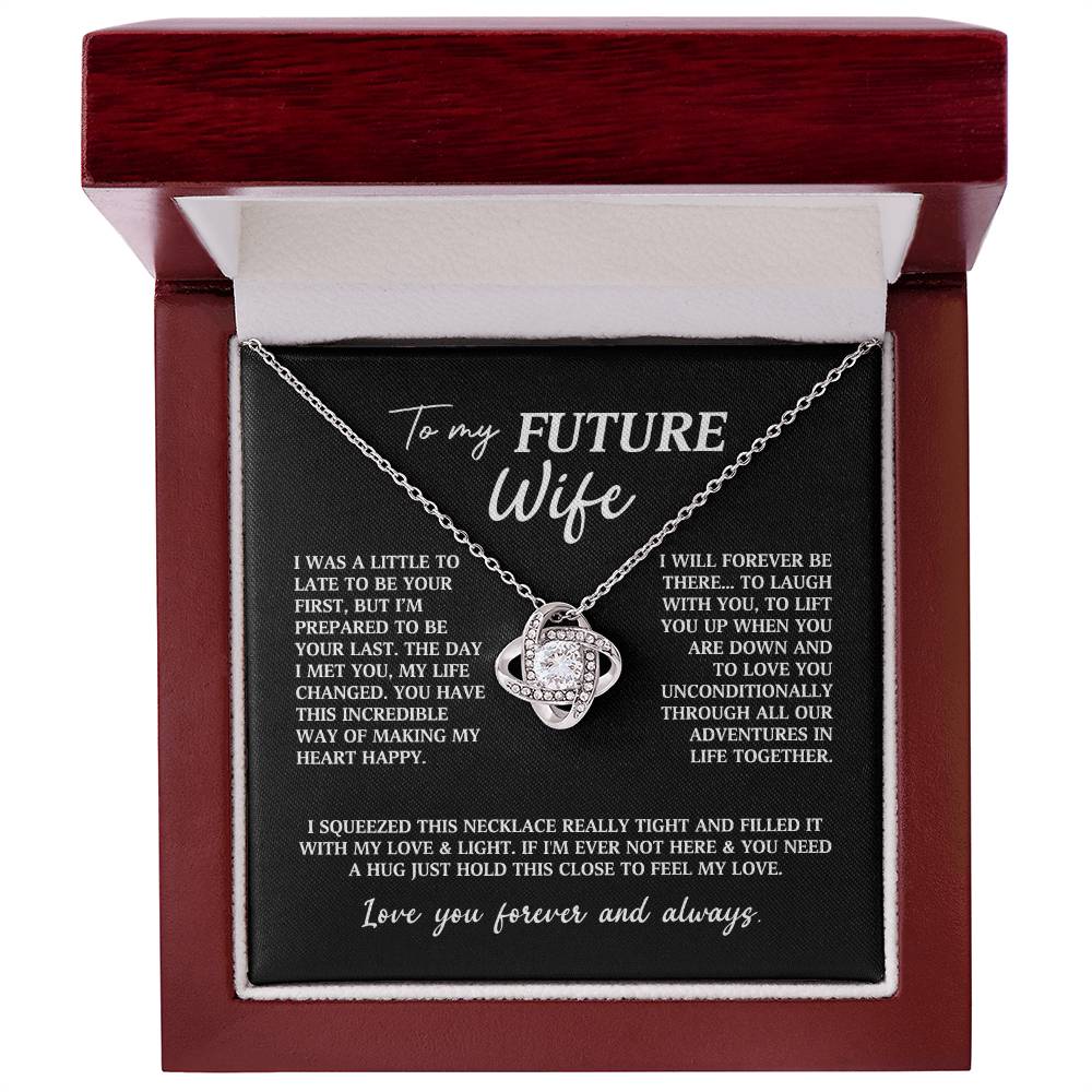 Future Wife Fiancee Love Knot Necklace