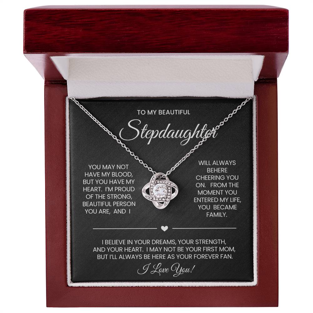 Stepdaughter Love Knot Necklace Gift
