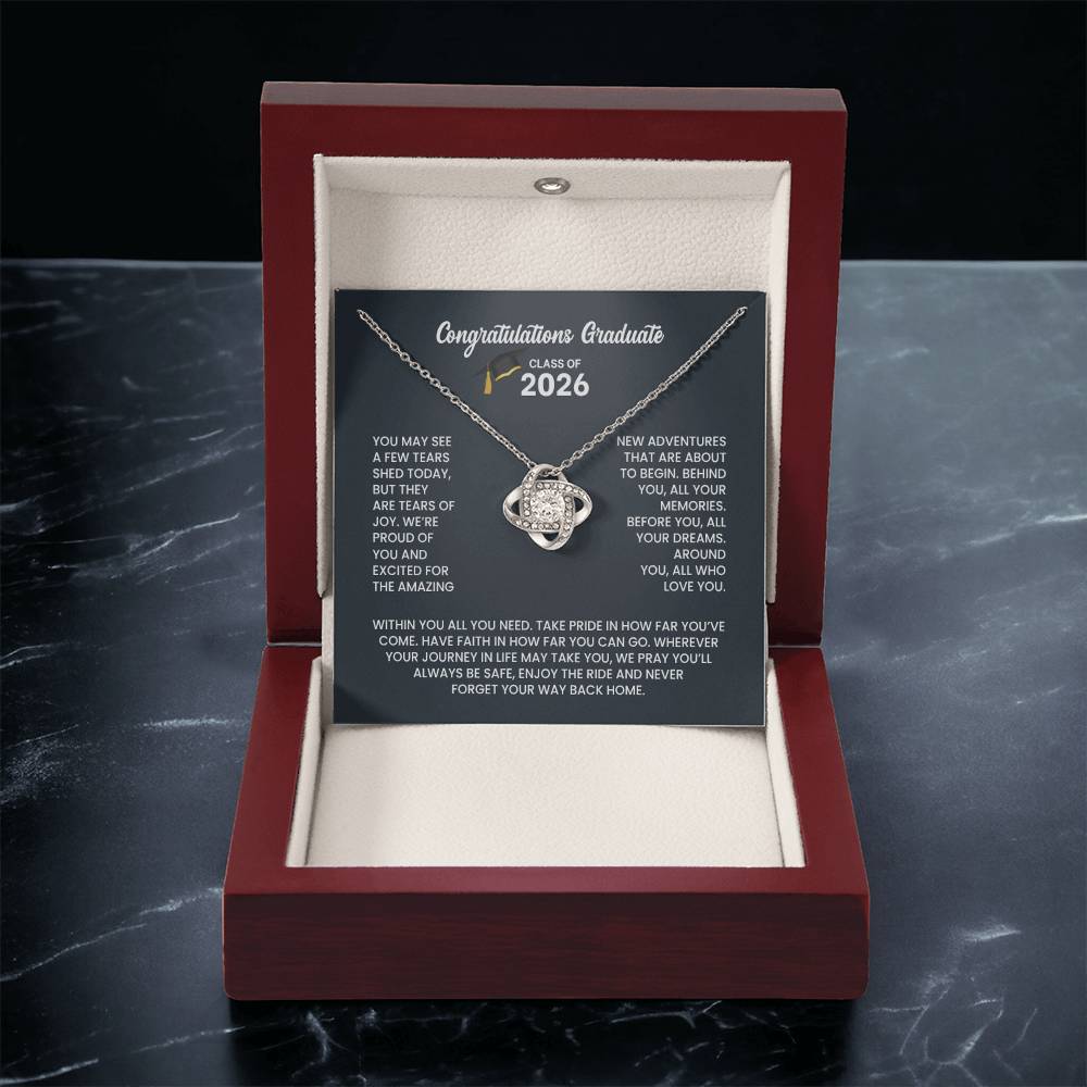 Class of 2026 Necklace - Love Knot