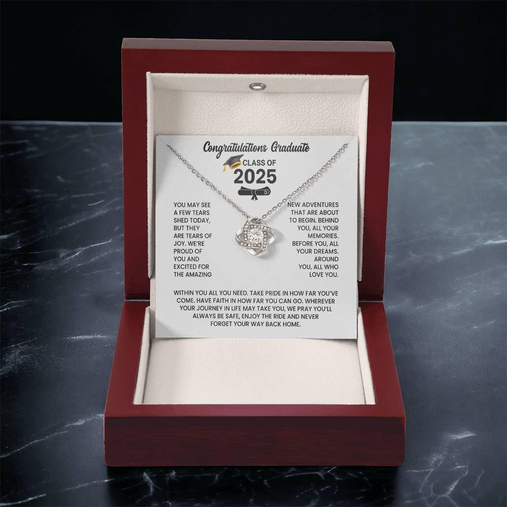 Class of 2026 Graduation Necklace Gift - Love Knot