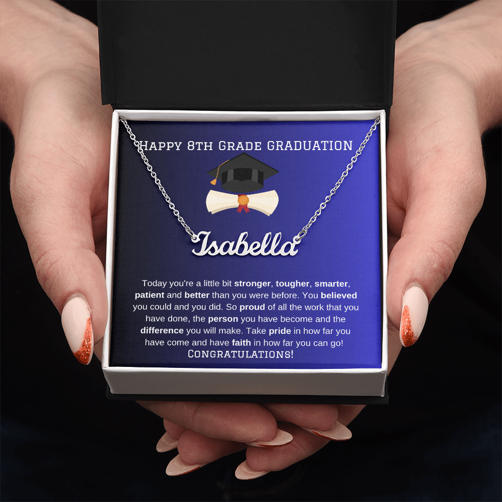 8th Grade Graduation Name Necklace