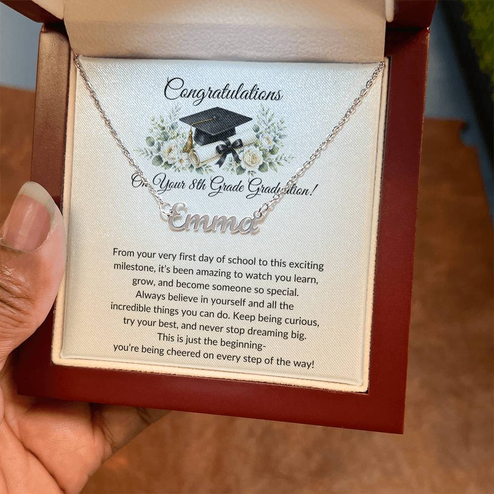 Graduation Name Necklace