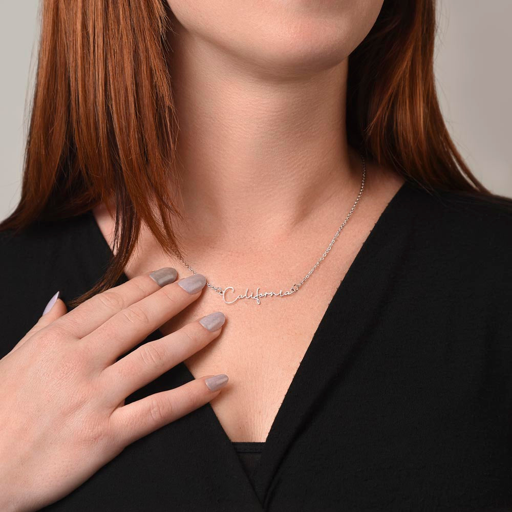 7th Grade Graduation Name Necklace