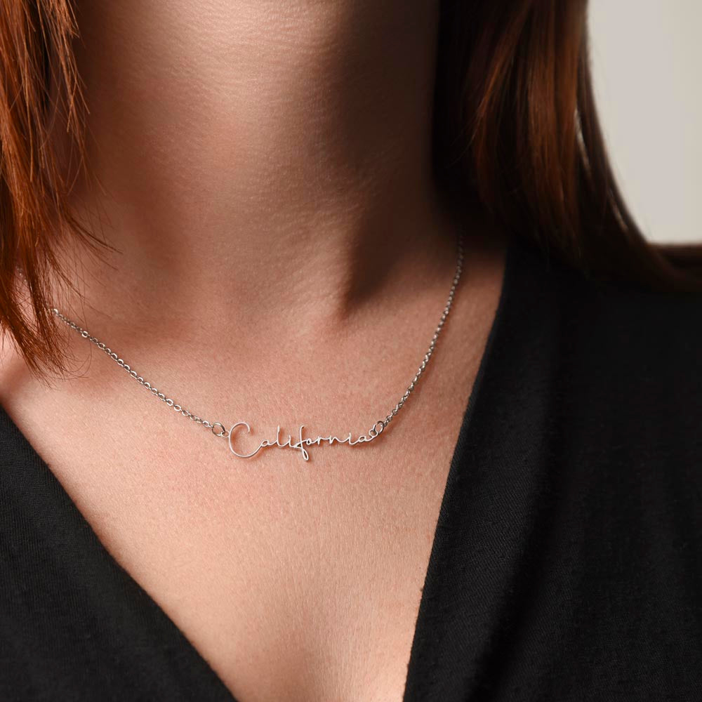 7th Grade Graduation Name Necklace