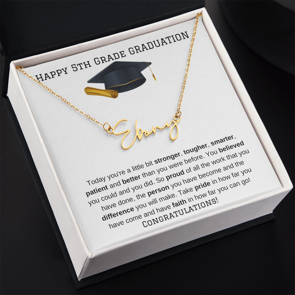 5th Grade Graduation Name Necklace