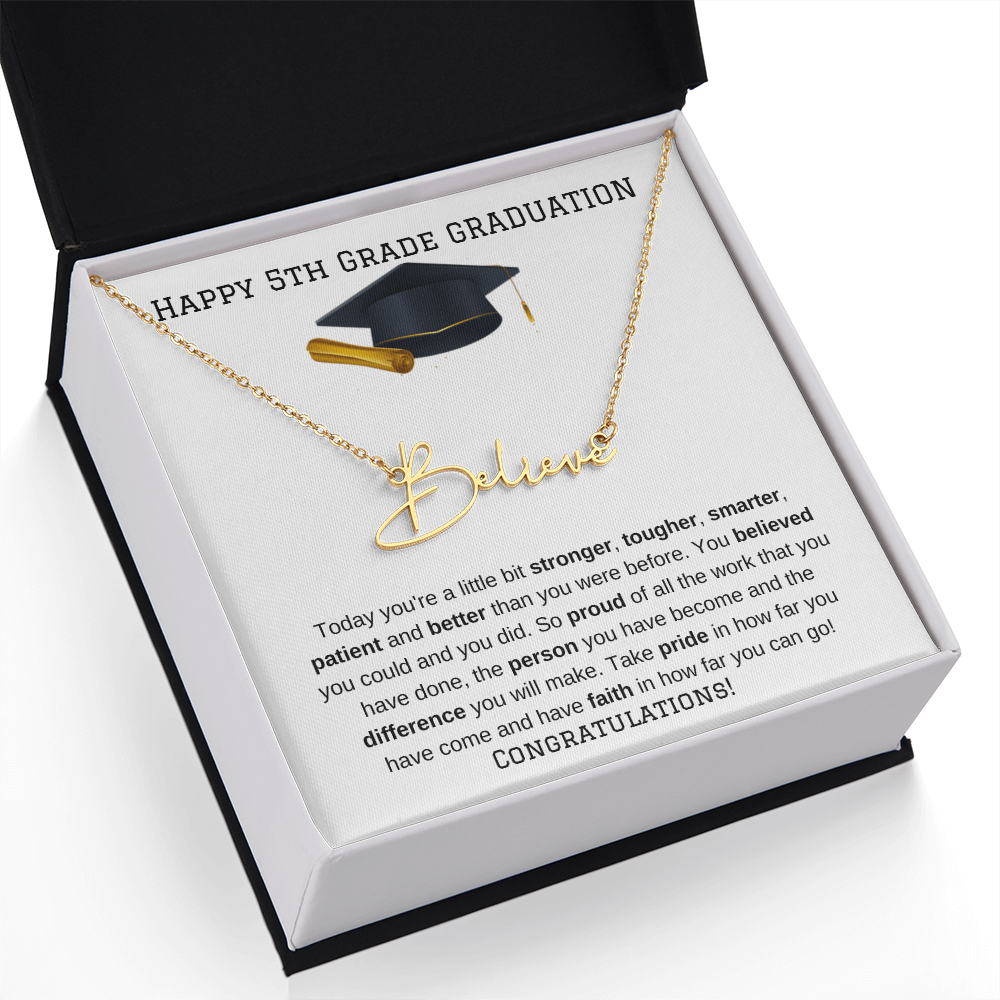 5th Grade Graduation Name Necklace