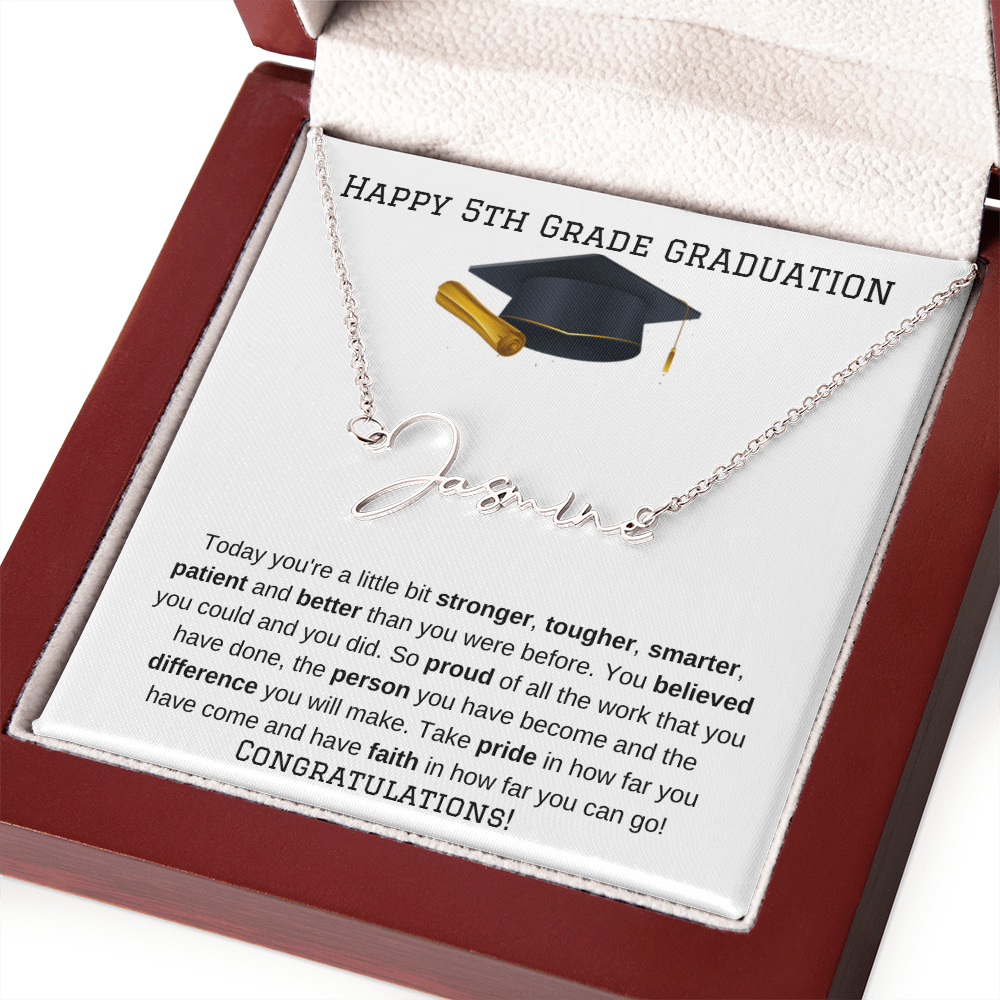5th Grade Graduation Name Necklace