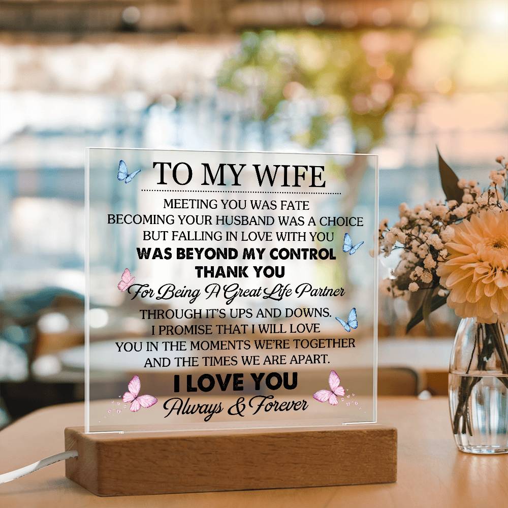 WIfe Acrylic Plaque Gift