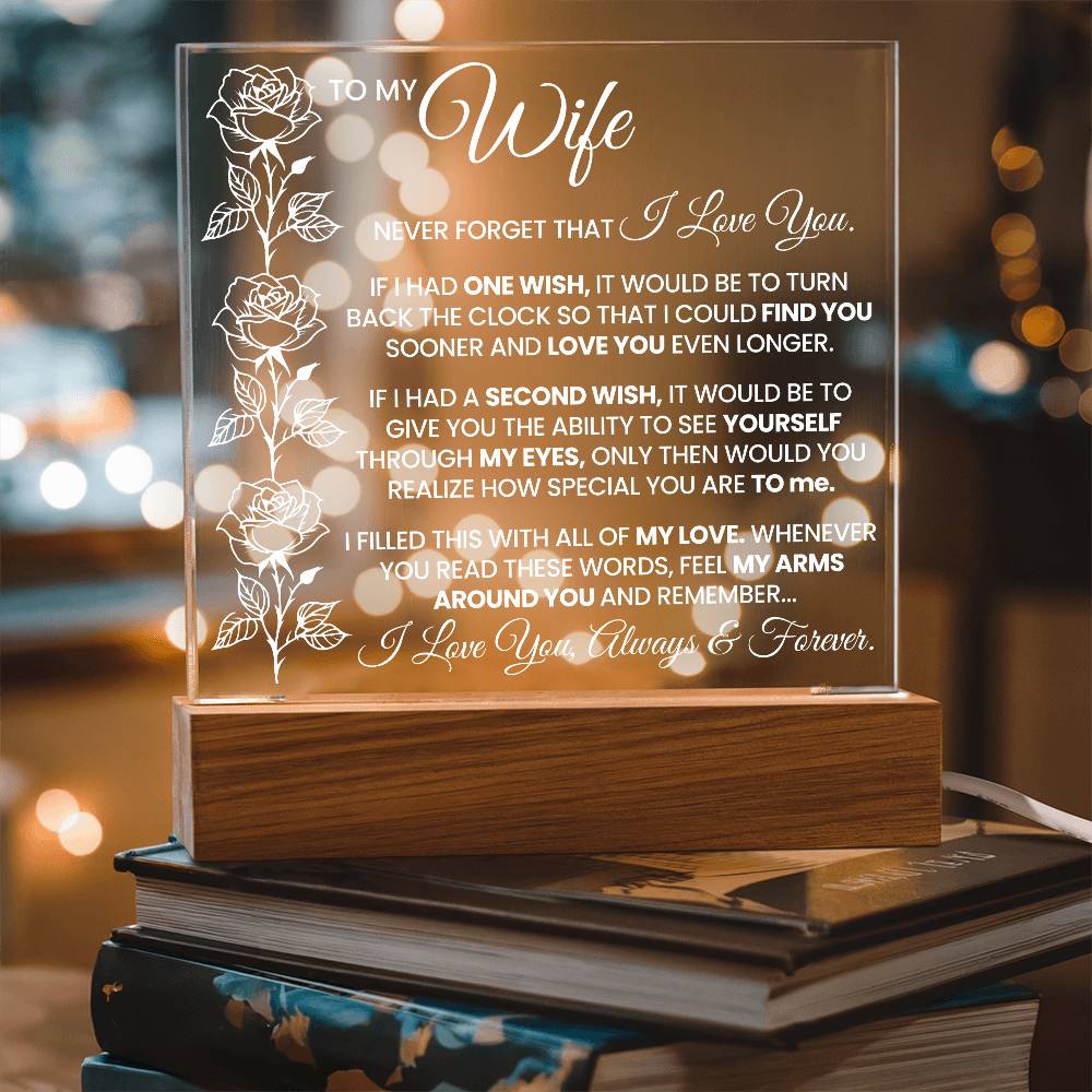 To My Wife Acrylic Plaque Gift