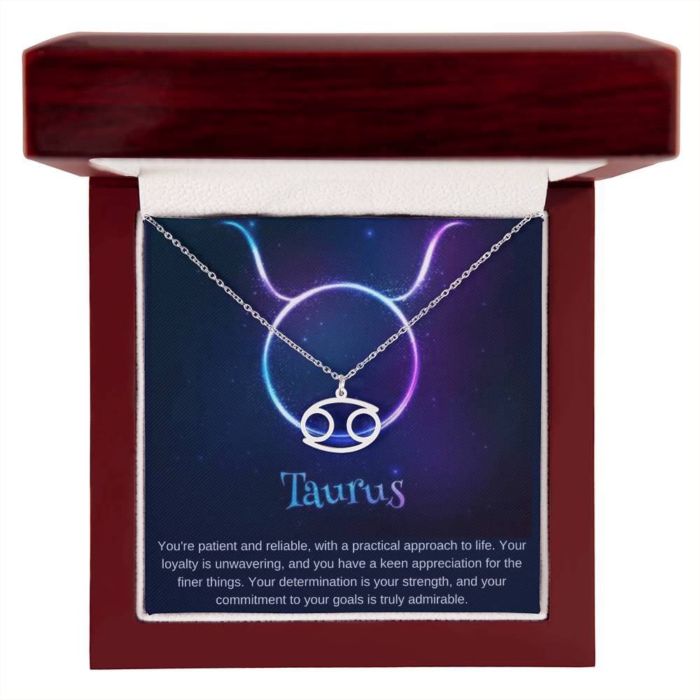 Taurus Astrological Sign Birthday Necklace