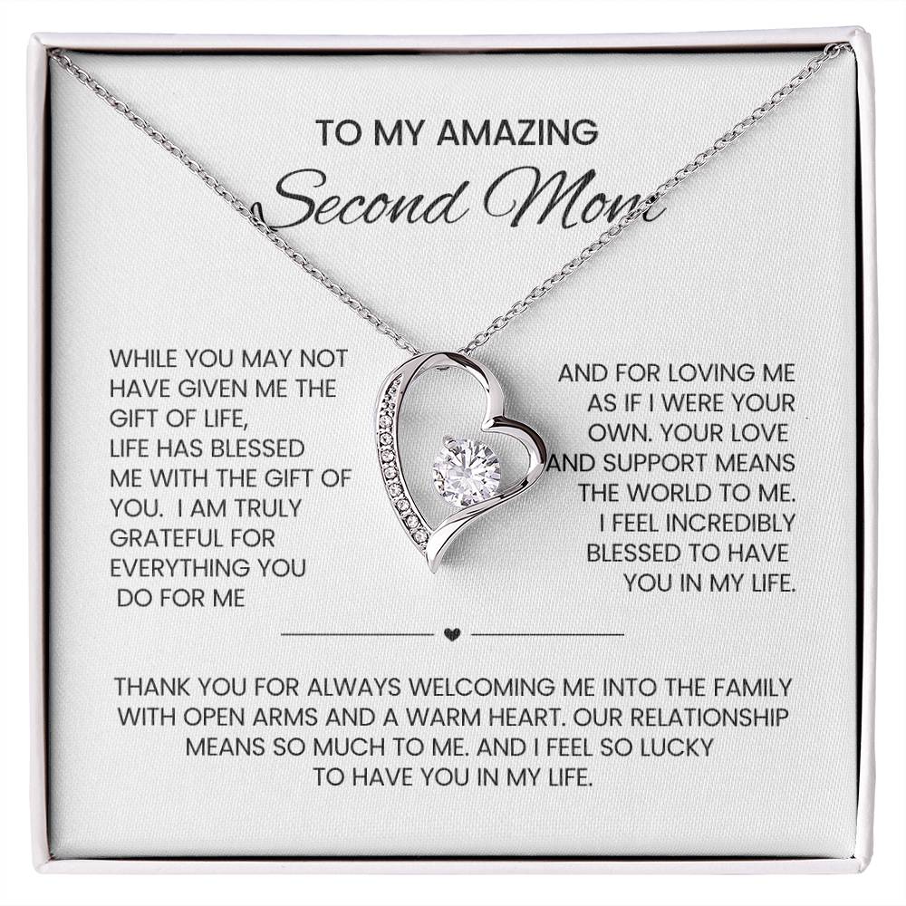 Unbiological Mom heart Necklace
