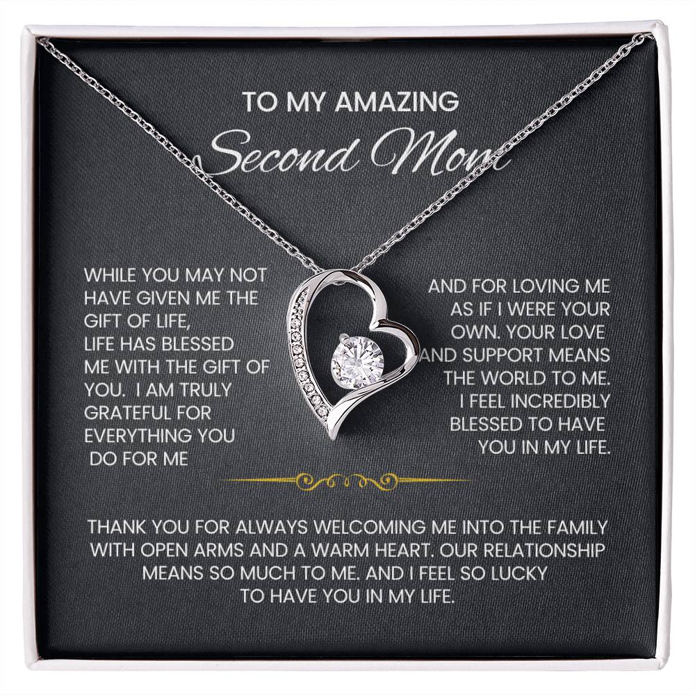 Unbiological Mom heart Necklace