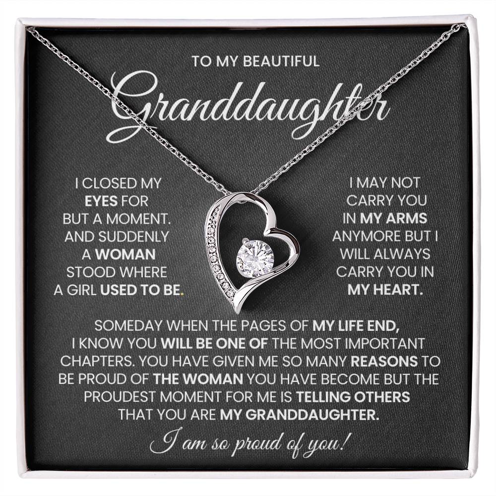 Granddaughter Forever Love Necklace Gift
