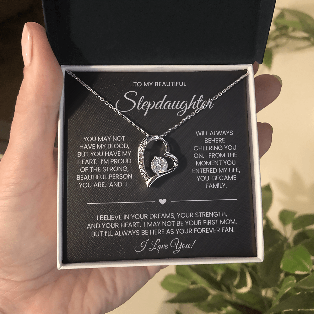 To My Stepdaughter Necklace Gift