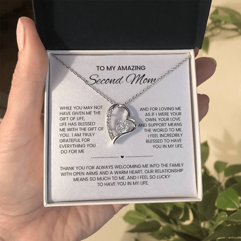 Unbiological Mom heart Necklace