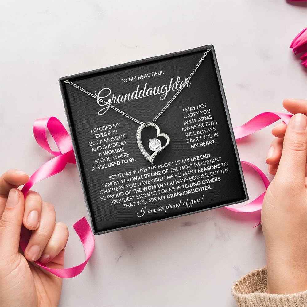 Granddaughter Forever Love Necklace Gift