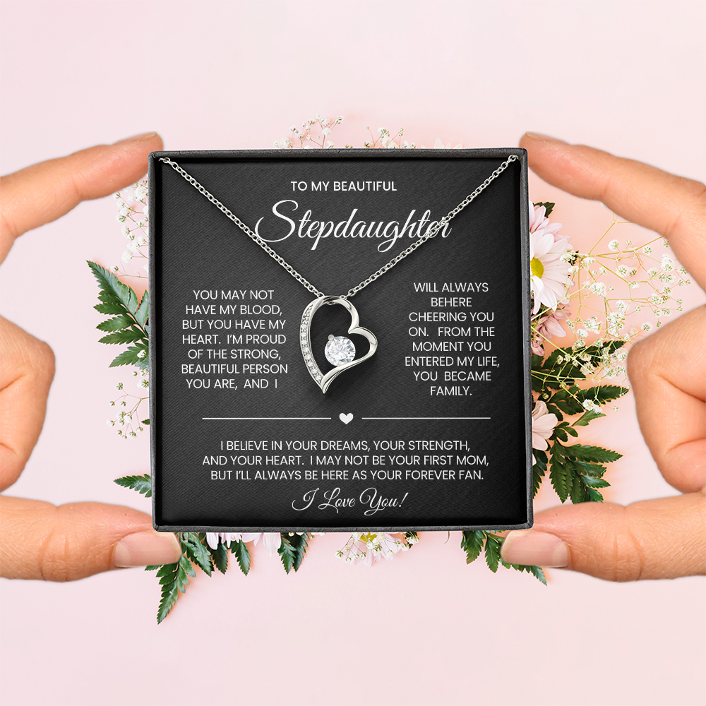 To My Stepdaughter Necklace Gift