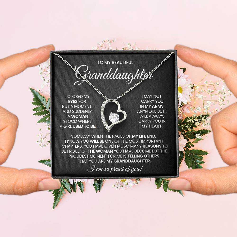 Granddaughter Forever Love Necklace Gift