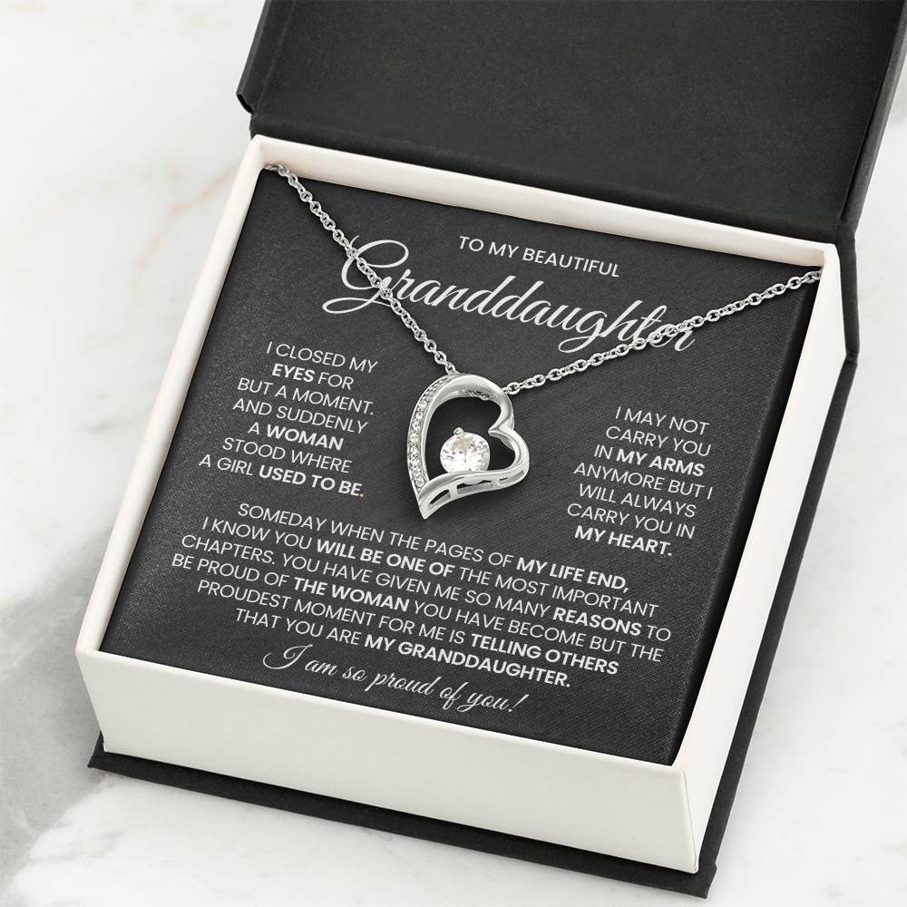 Granddaughter Forever Love Necklace Gift