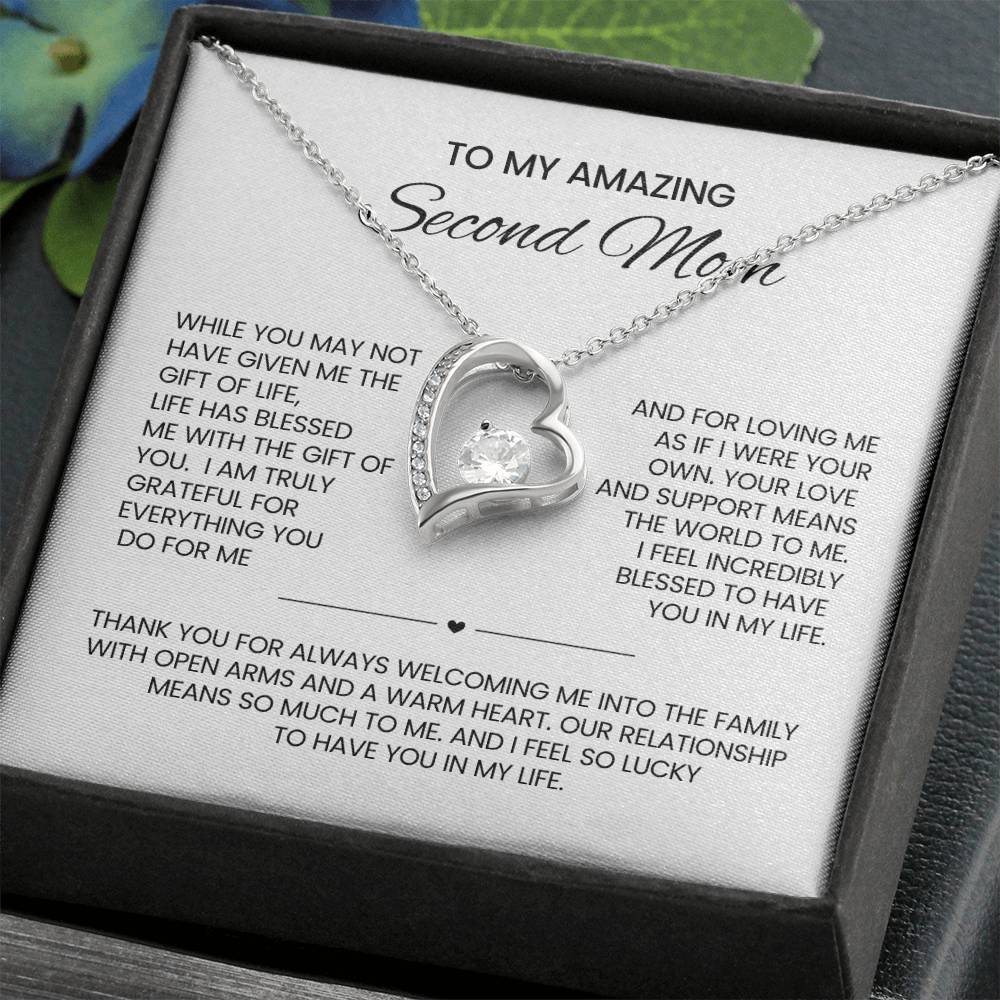 Unbiological Mom heart Necklace