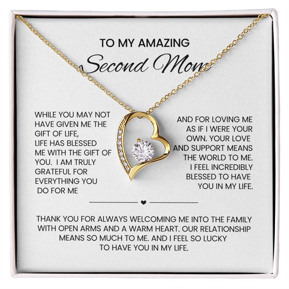 Unbiological Mom heart Necklace