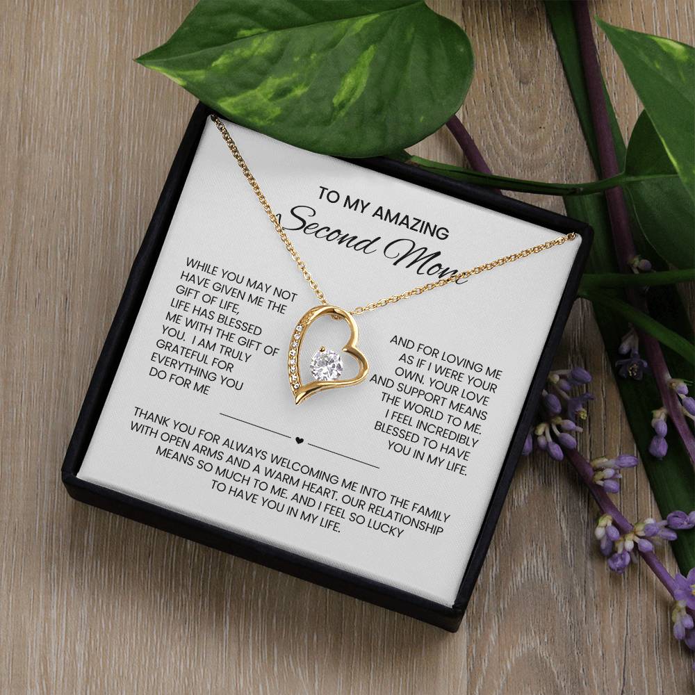 Unbiological Mom heart Necklace