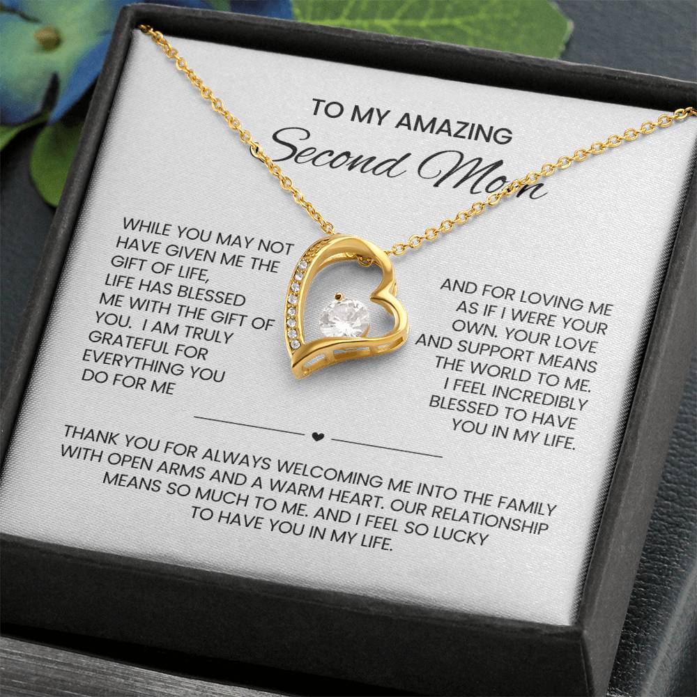 Unbiological Mom heart Necklace