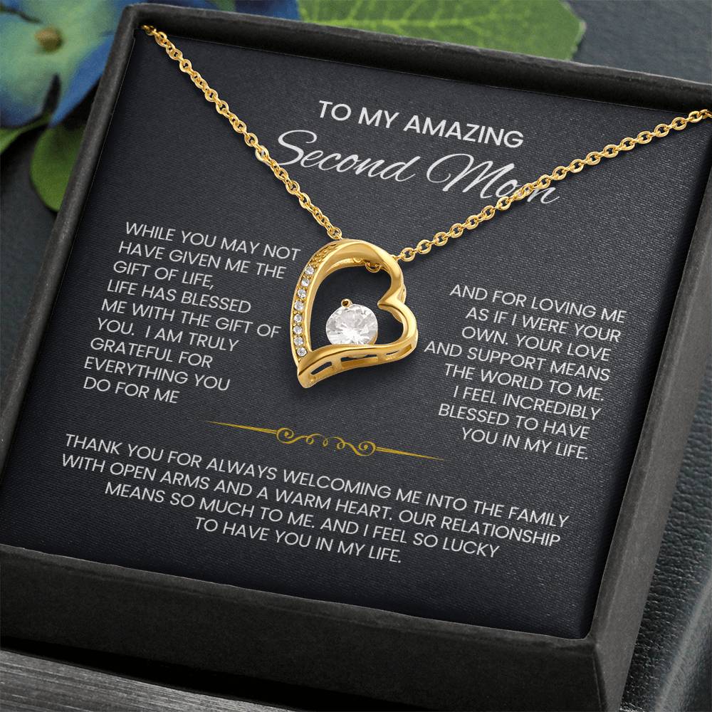 Unbiological Mom heart Necklace