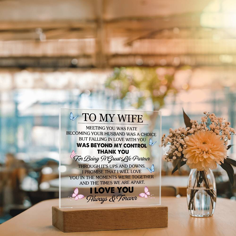 WIfe Acrylic Plaque Gift