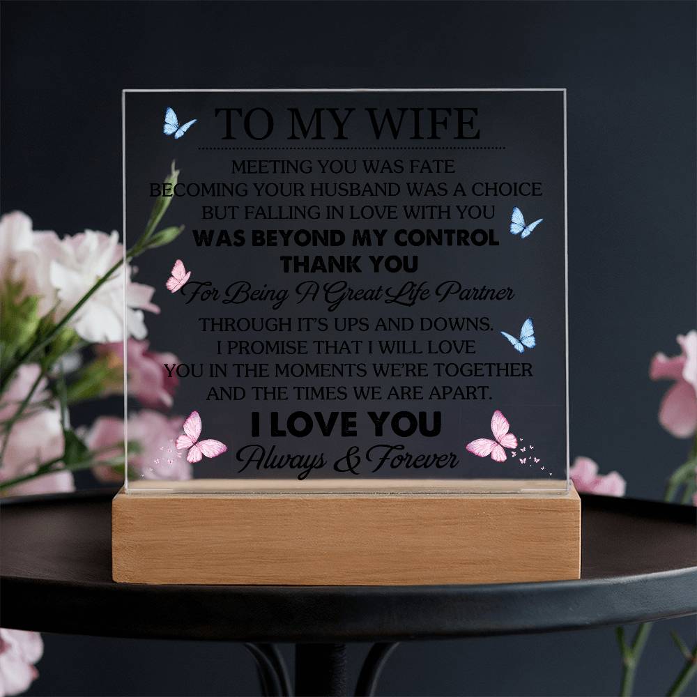 WIfe Acrylic Plaque Gift