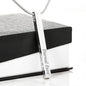 Soulmate Engraved Vertical Bar Necklace